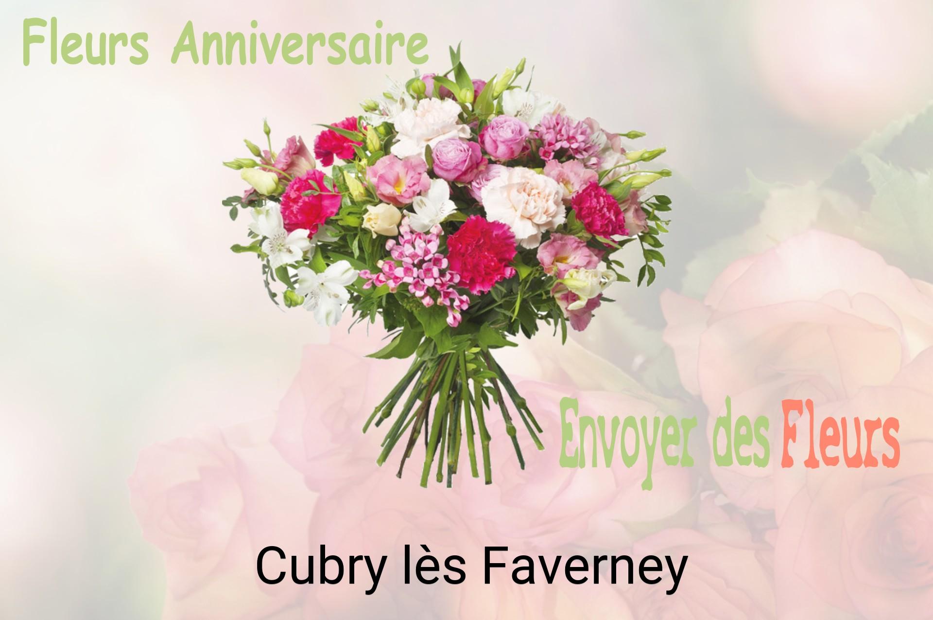 Bouquet de fleurs d’anniversaire livré à Cubry-lès-Faverney